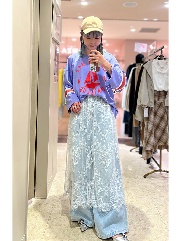 COlTE】コート レーススカート（ラコルテエイジレス ドットジャカード  