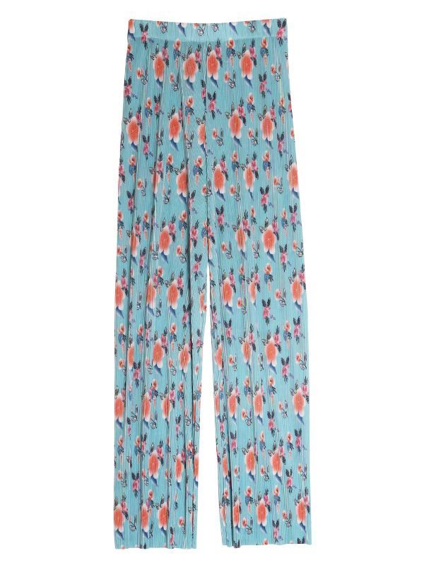 花柄ストレートプリーツパンツ | COQULE Online Shop