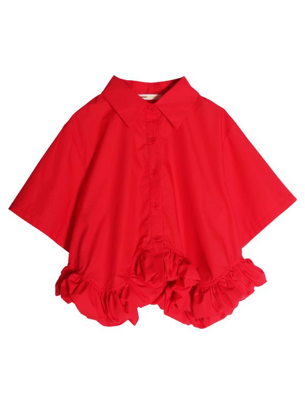 カラーフリルブラウス | COQULE Online Shop