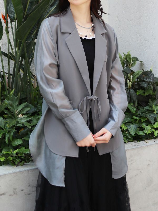 シアージャケット　チャコールグレー　ポケット付 FREAK'S STORE｜シアージャケット 25SS | Rakuten Fashion(楽天