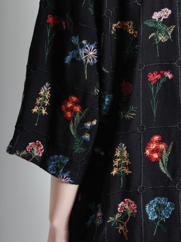 桜パッチワーク刺繍コート | レディース服・レディース