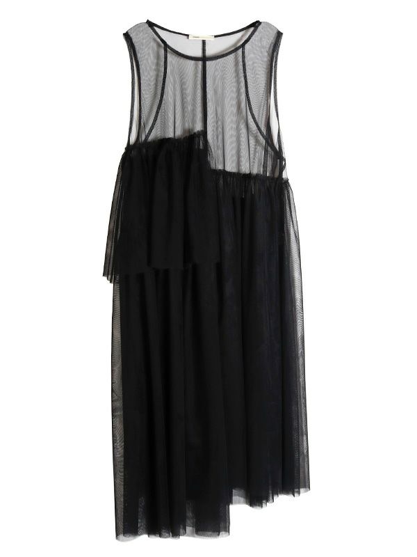 アシンメトリーチュールワンピース | COQULE Online Shop