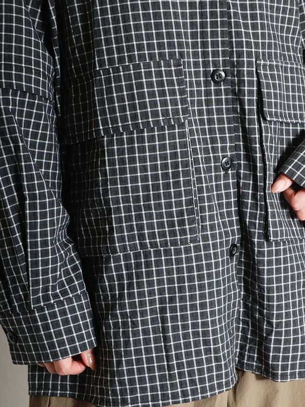 最低価格の | 2WAYチェック柄オーバーシャツ COQULE Shop Online トップス