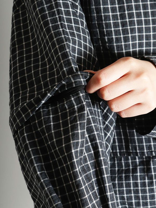 2WAYチェック柄オーバーシャツ | COQULE Online Shop