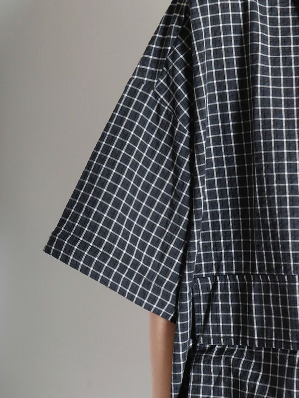 2WAYチェック柄オーバーシャツ | COQULE Online Shop