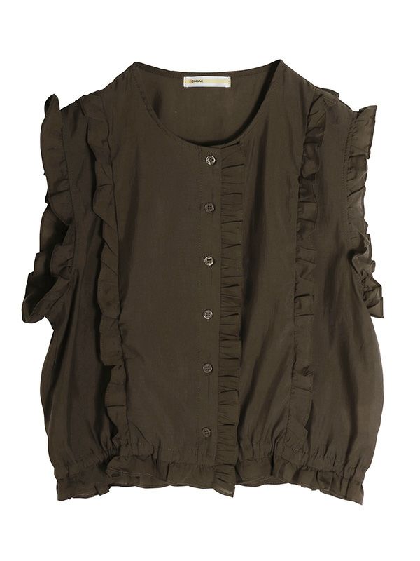 ノースリーブフリルトップス | COQULE Online Shop