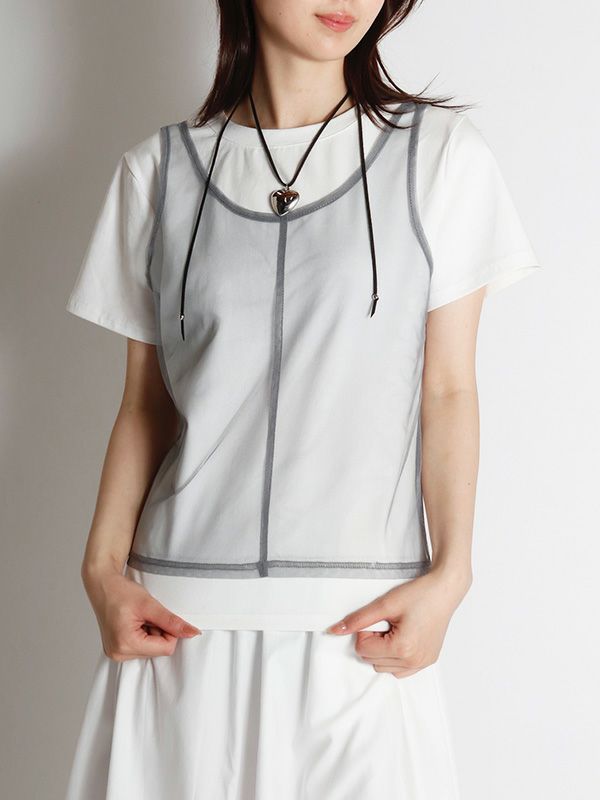 レイヤードデザイントップス | COQULE Online Shop