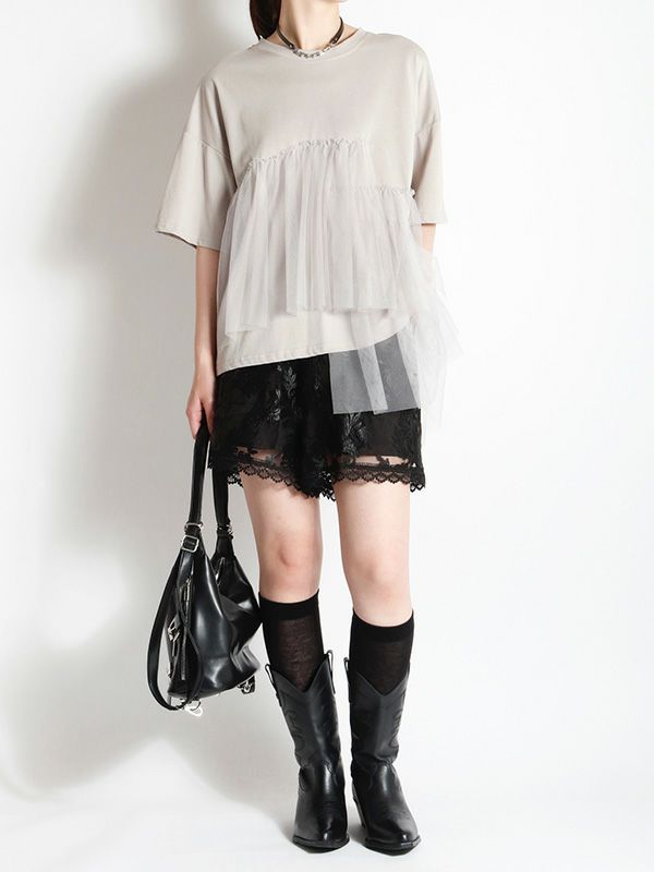 【SALE!!】d.i.a.レースショーパン LIMITED EDITION サテンレースショートパンツ - バニラ | ZARA