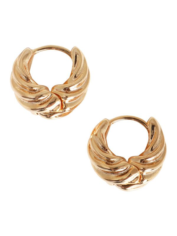 ツイストデザインフープピアス | COQULE Online Shop