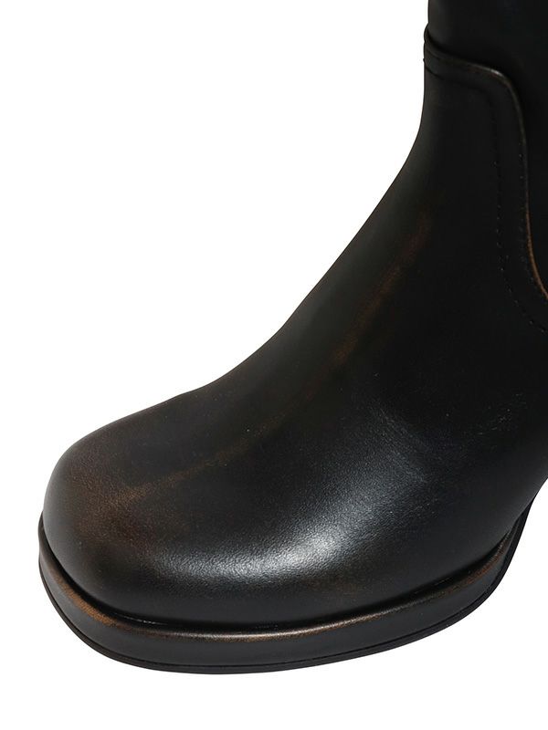 ALL BLACK】ヴィンテージデザインロングブーツ | COQULE Online Shop