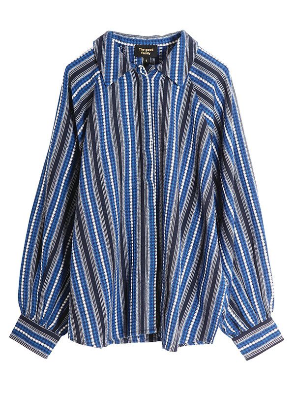 family japan 1174 kiosquecc ストライプシャツ ブルー family japan 1174 kiosquecc ストライプシャツ ブルー family japan