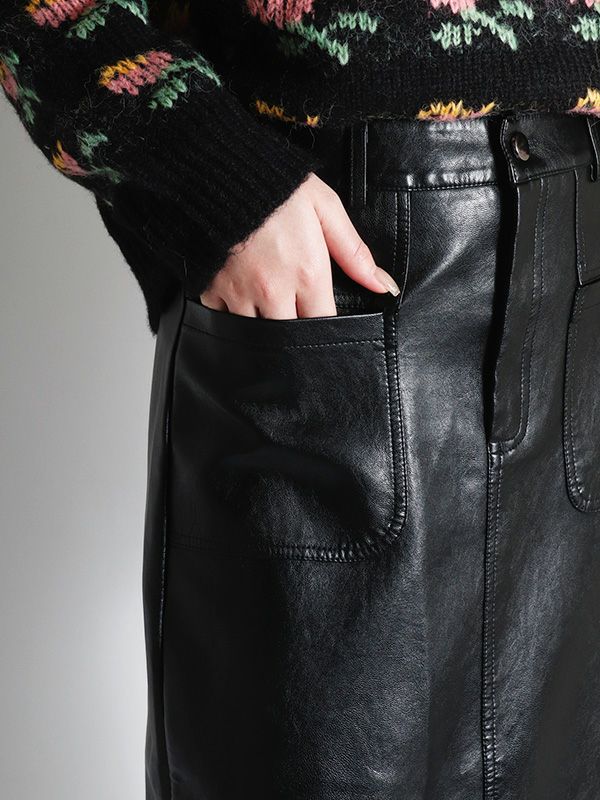 フェイクレザースカート | COQULE Online Shop