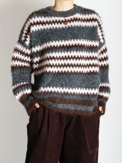だるだーる マルチボーダー柄ニット | COQULE Online Shop