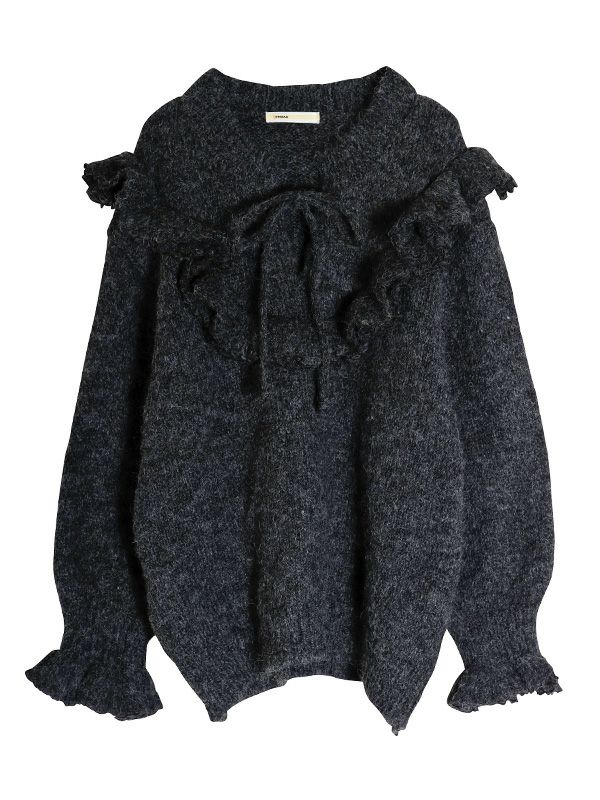 フリルニットトップス | COQULE Online Shop