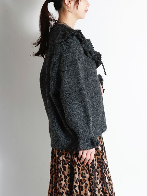 フリルニットトップス | COQULE Online Shop